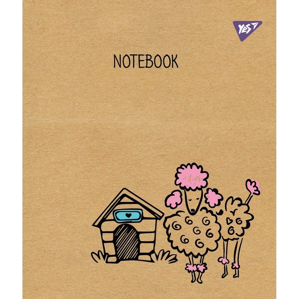 Набор тетрадей Yes Sketch Animal Крафт А5 в линейку, 12 листов, 10 шт. (765070) - Pampik - 4