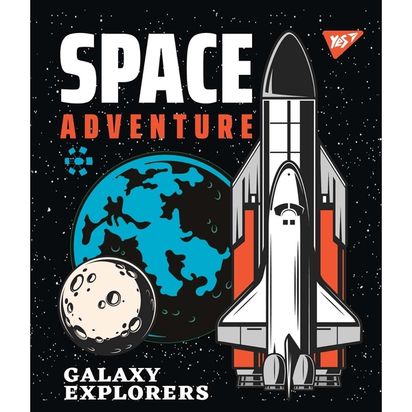 Набір зошитів Yes Galaxy Exploring А5 в лінійку, 12 аркушів, 10 шт. (765165) - Pampik - 4