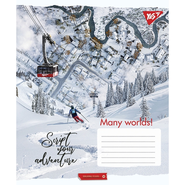 Набор тетрадей Yes Many worlds! А5 в линейку, 96 листов, 5 шт. (766508) - Pampik - 4