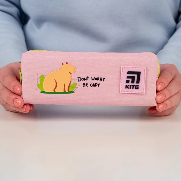 Пенал мягкий Kite 6.5х19х3.5 см, розовый (K24-642-1) - Pampik - 3