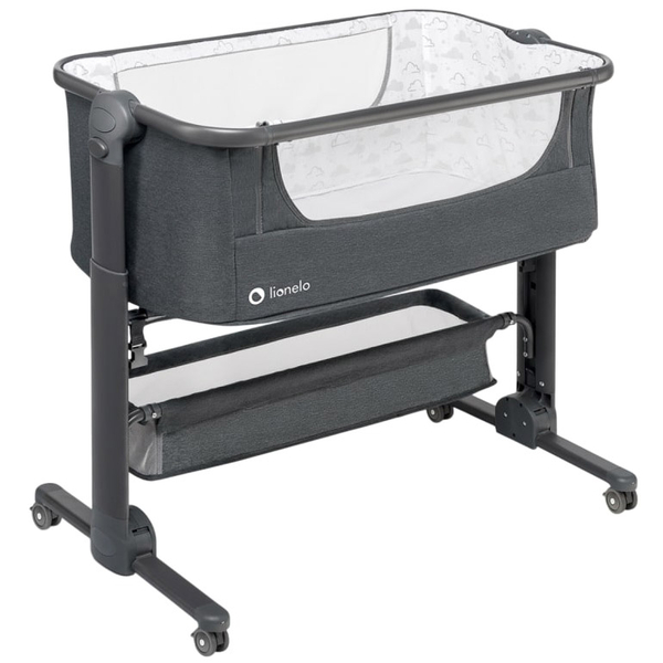Приставная кроватка Lionelo Timon Graphite - Pampik