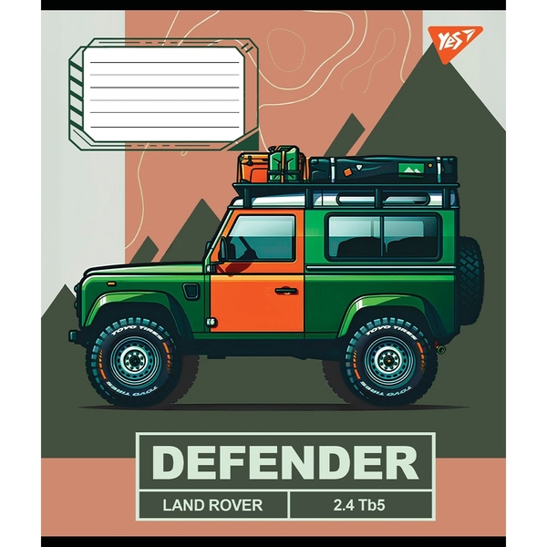 Набір зошитів Yes Off road vehicle А5, в лінійку, 48 аркушів, 10 шт. (767391) - Pampik - 2