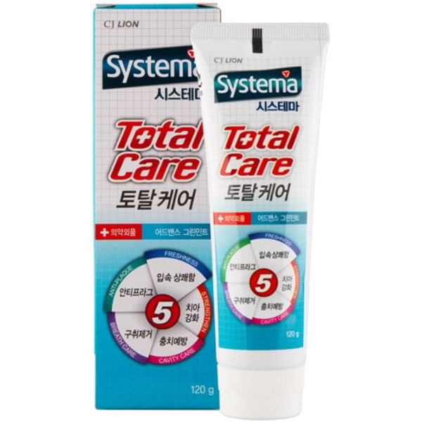 Зубна паста Lion Systema Total, з екстрактом зеленої м'яти, 120 г - Pampik