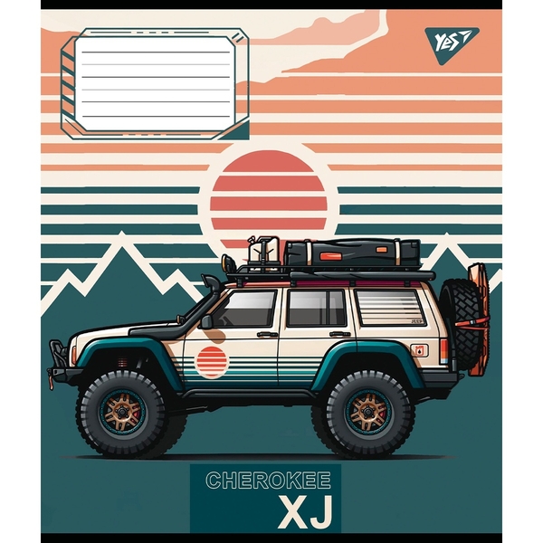 Набір зошитів Yes Off road vehicle А5, в лінійку, 48 аркушів, 10 шт. (767391) - Pampik - 5