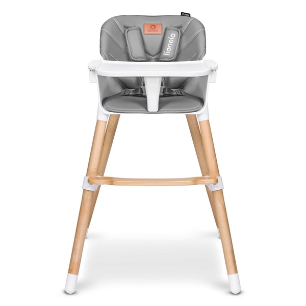 Стільчик для годування Lionelo Koen Grey Stone, сірий - Pampik - 3