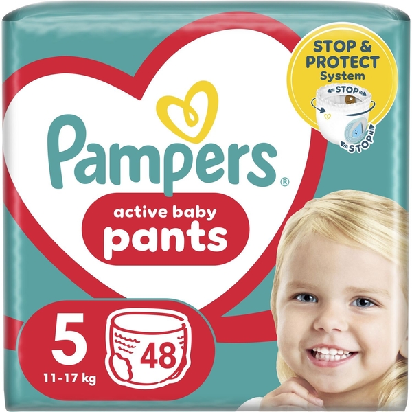 Набір підгузків-трусиків Pampers Active Baby Pants 5 (12-17 кг), 144 шт. (3 уп. по 48 шт.) - Pampik - 2