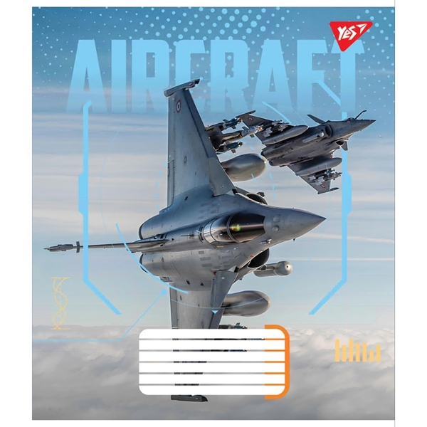 Набір зошитів Yes Aircraft А5, в клітинку, 48 аркушів, 10 шт. (767102) - Pampik - 4