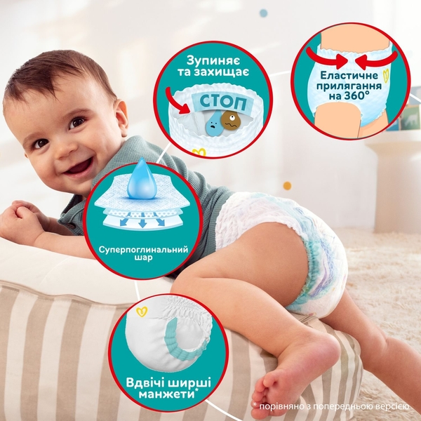 Набір підгузків-трусиків Pampers Active Baby Pants 5 (12-17 кг), 192 шт. (4 уп. по 48 шт.) - Pampik - 5