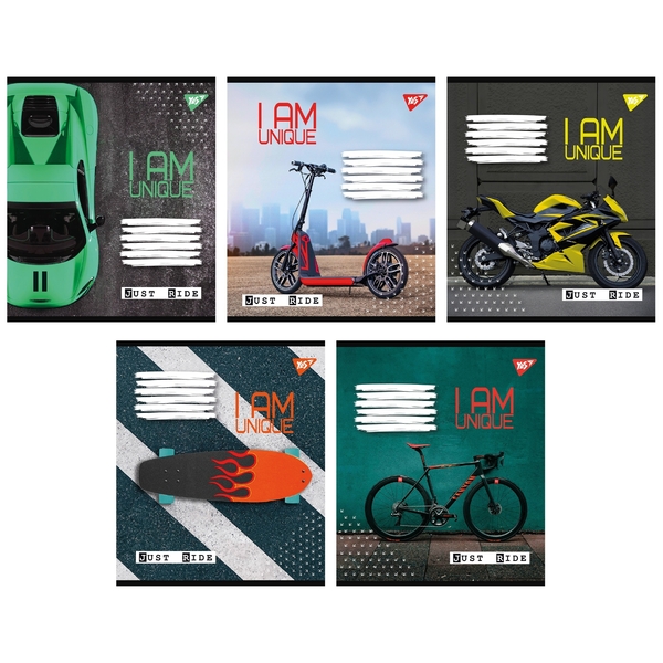 Набор тетрадей Yes Unique А5, в клетку, 36 листов, 15 шт. (767072) - Pampik