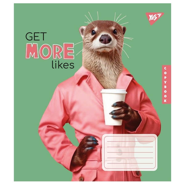 Набір зошитів Yes Get more likes А5, в клітинку, 36 аркушів, 15 шт. (767334) - Pampik - 4