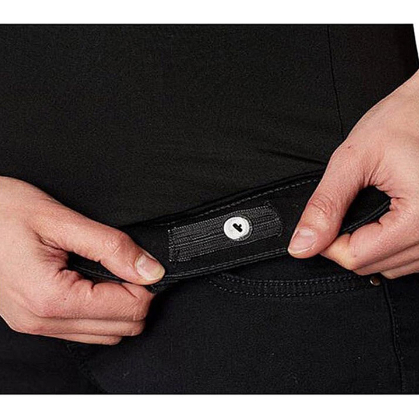 Джинси Queen Mum, трикотажний живіт, р.44, джинс, чорний (88.3385/6070) - Pampik - 4