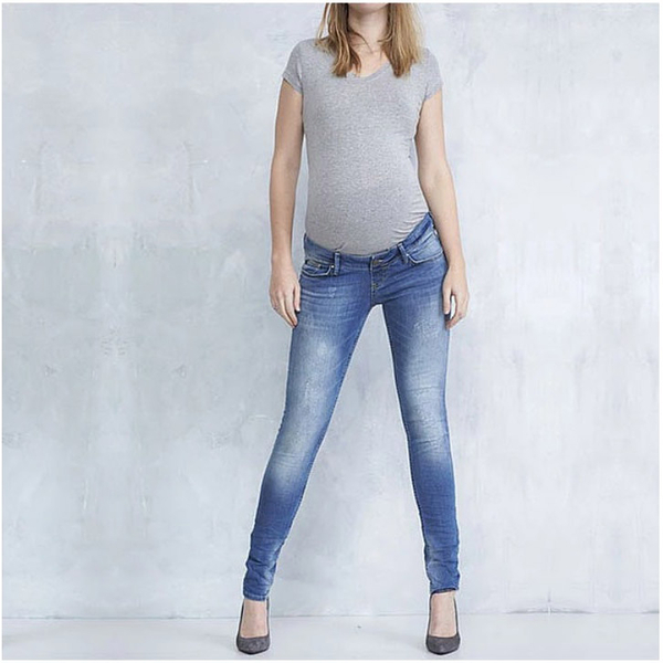 Джинси Queen Mum укорочені та звужені, р.46, джинс, блакитний (81921/22623) - Pampik - 5