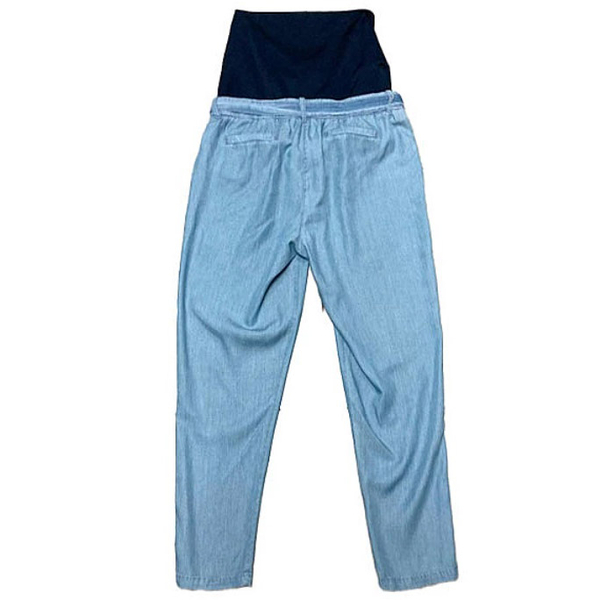 Джинсы Queen Mum укороченные 7/8, тонкие, р.48, джинс, голубой (81212/22791) - Pampik - 3