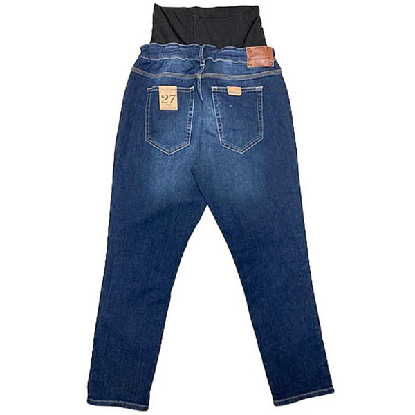 Джинси Queen Mum з відворотом, р.44, джинс, темно-синій (6390.3760/18450) - Pampik - 2