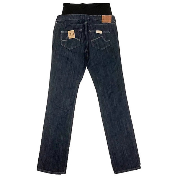 Джинсы Queen Mum прямые, трикотажный живот, р.48, джинс, синий (75.3385/6053) - Pampik - 2