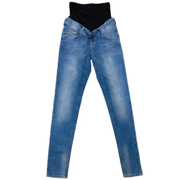 Джинси Queen Mum вузькі, р.42, джинс, темно-блакитний 5390.3507 (14098) - Pampik