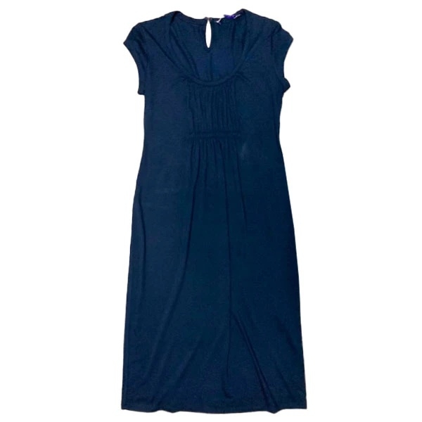 Платье Queen Mum со складками и отделкой из репсовой ленты, р.48, синий (3114.4642/7142) - Pampik