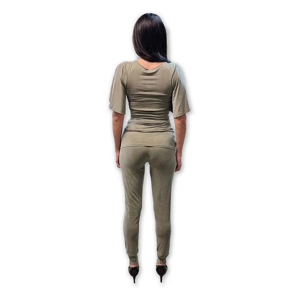 Кофтинка та штани Queen Mum, р.42, оливковий (81128,81131/22777) - Pampik - 9