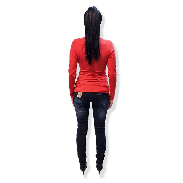 Туніка Queen Mum з підрізом та складами, р.44, червоний (2300.6727/6035) - Pampik - 5