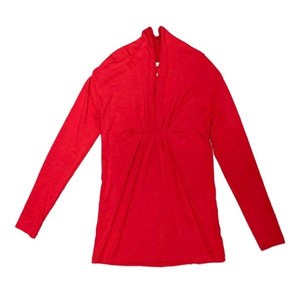 Туніка Queen Mum з підрізом та складами, р.44, червоний (2300.6727/6035) - Pampik