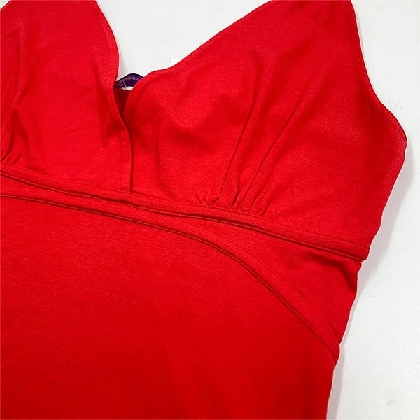 Сукня Queen Mum з рельєфами під грудьми, довга, р.48, червоний (3114.4635/7139) - Pampik - 3