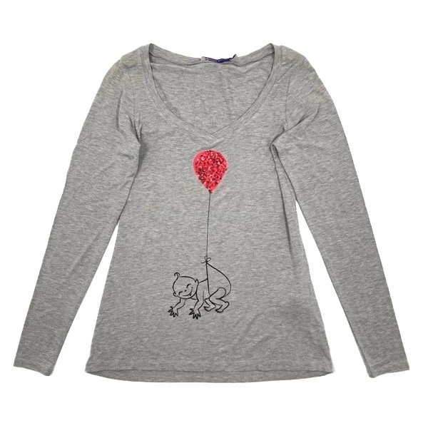 Туніка Queen Mum з малюком та кулькою, р.42, сірий (4314.6891/11205) - Pampik