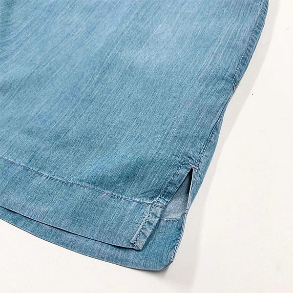 Туніка джинсова Queen Mum, р.46, джинс, блакитний (81214/22794) - Pampik - 4