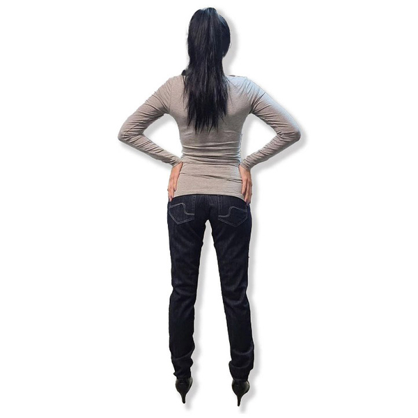 Джинси Queen Mum вузькі, р.48, джинс, синій (75.3599/6059) - Pampik - 7