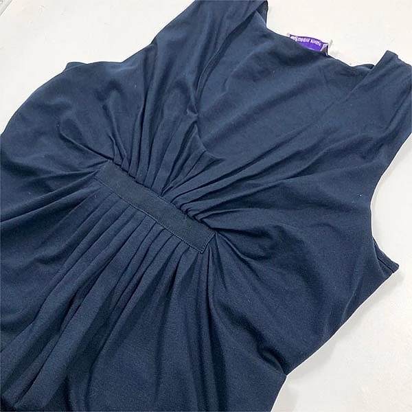 Платье Queen Mum со складками и отделкой из репсовой ленты, р.50, синий (3114.4642/7143) - Pampik - 3