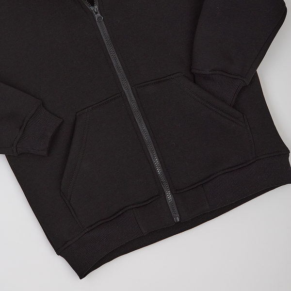 Спортивний костюм на флісі Garnamama Oversize sport zip штани зі шнурком 122 Чорний (1043671.1408681) - Pampik - 3