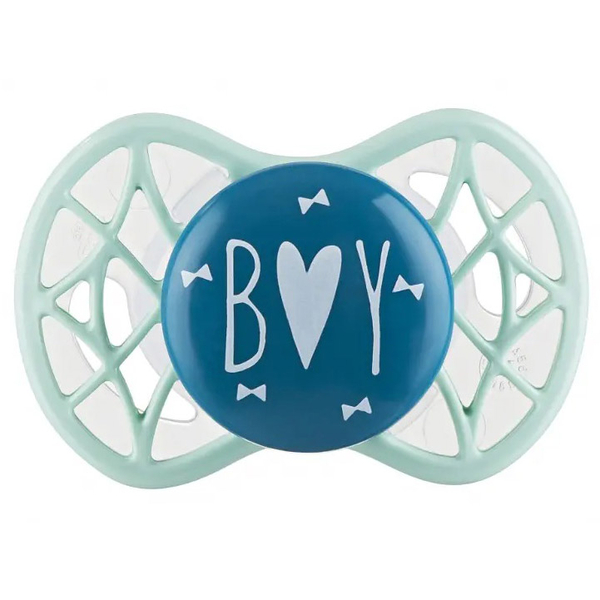 Силіконова симетрична пустушка Nuvita Air55 Cool Boy, 0+ міс. (NV7065NG) - Pampik