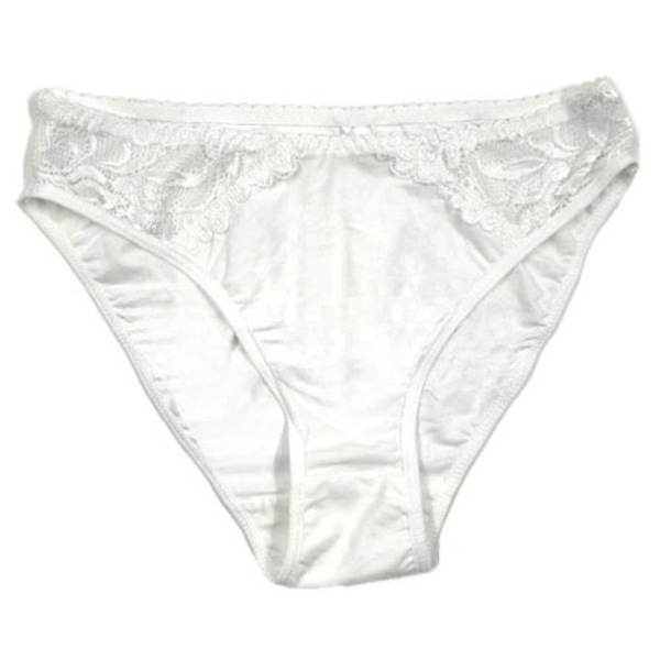 Труси для вагітних Мамочка, з мереживом, р.38, білий (9675) - Pampik