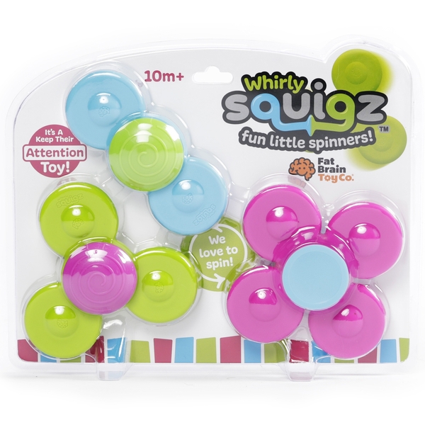 Набір прорізувачів-спіннерів із присосками Fat Brain Toys Whirly Squigz, 3 шт. (F210ML) - Pampik - 8