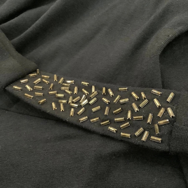 Сукня Queen Mum для годування з пояском, розшита бісером, р.48, темно-синій (3300.4674/9095) - Pampik - 3