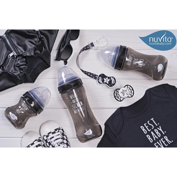 Силіконова симетрична пустушка Nuvita Air55 Cool Baby Star, 0+ міс. (NV7065IB) - Pampik - 8