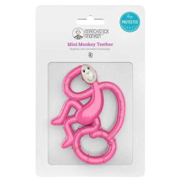 Іграшка-прорізувач Matchstick Monkey Маленька танцююча Мавпочка, 10 см, рожевий (MM-МMT-003) - Pampik - 4
