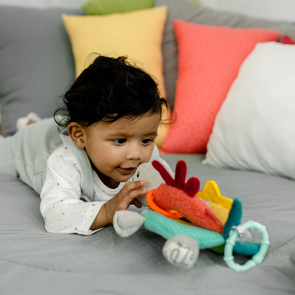 Мягкая развивающая игрушка-прорезыватель Fehn DobabyDoo Активная черепаха (4001998049114) - Pampik - 5