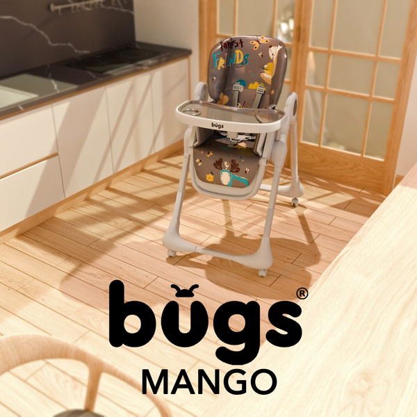 Стілець для годування Bugs Mango Forest Friends, сірий (4823056510882) - Pampik - 15