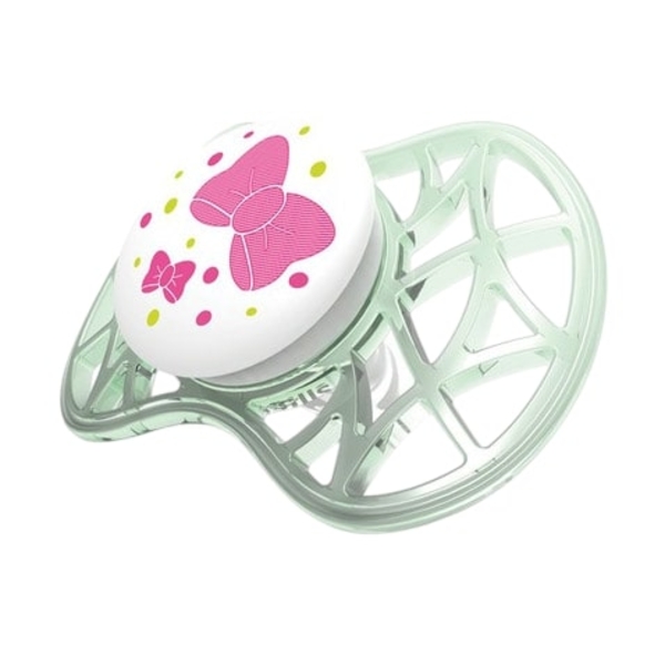 Силіконова симетрична пустушка Nuvita Air, 6-12 міс., 2 шт. (NV7081Pink) - Pampik - 4