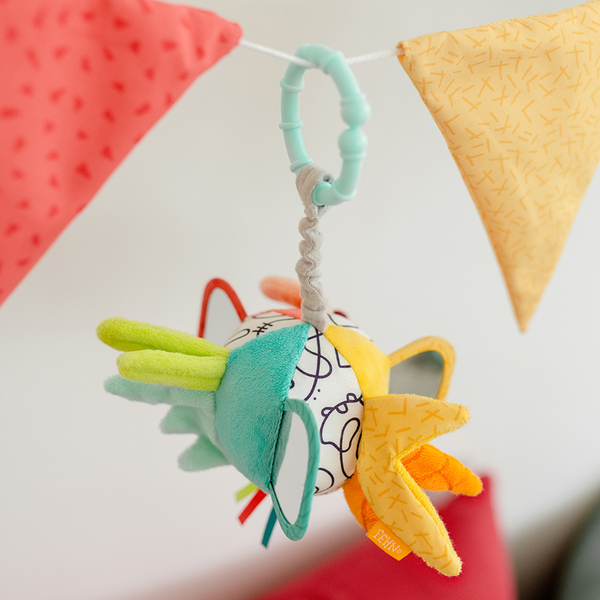 М'яка розвиваюча іграшка-підвіска Fehn DobabyDoo М'яч (4001998049152) - Pampik - 7