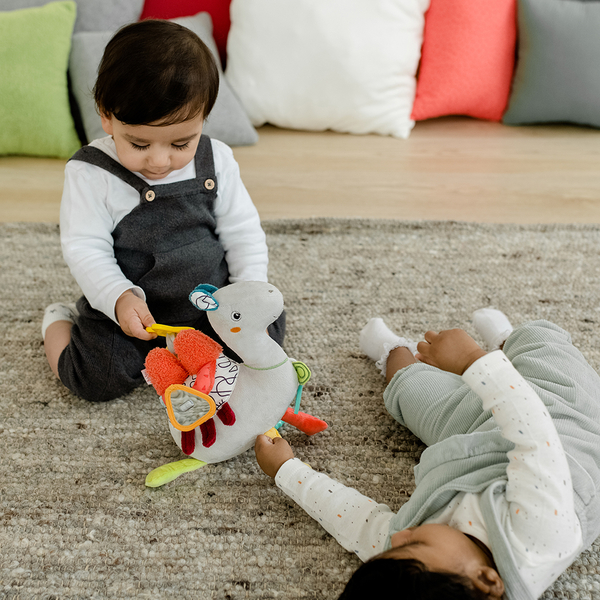 М'яка розвиваюча іграшка-прорізувач Fehn DobabyDoo Активний музичний верблюд (4001998049022) - Pampik - 4