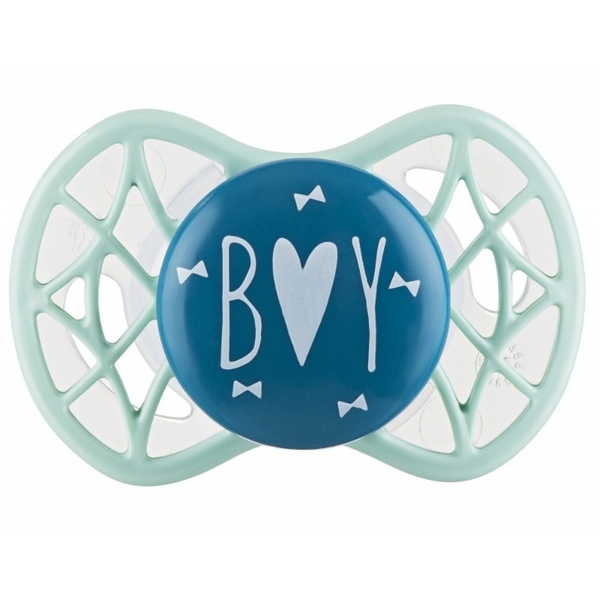 Силиконовая ортодонтическая пустышка Nuvita Air55 Cool Boy, 0+ мес., зеленый (NV7064NG) - Pampik
