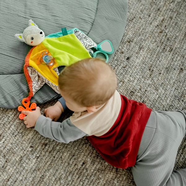 М'яка розвиваюча іграшка-прорізувач Fehn DobabyDoo Активна лисиця (4001998049039) - Pampik - 4