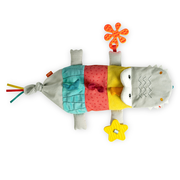 М'яка розвиваюча іграшка-прорізувач Fehn DobabyDoo Крокодил (4001998049183) - Pampik - 3