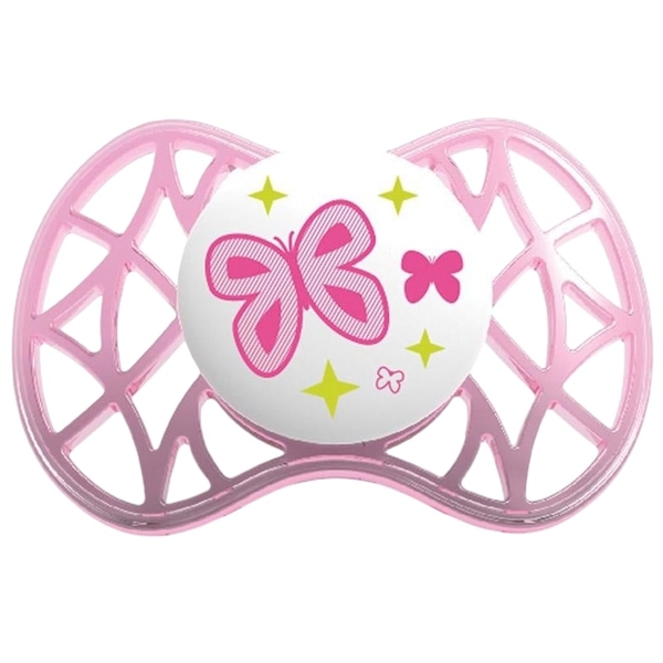 Силіконова симетрична пустушка Nuvita Air, 6-12 міс., 2 шт. (NV7081Pink) - Pampik - 2