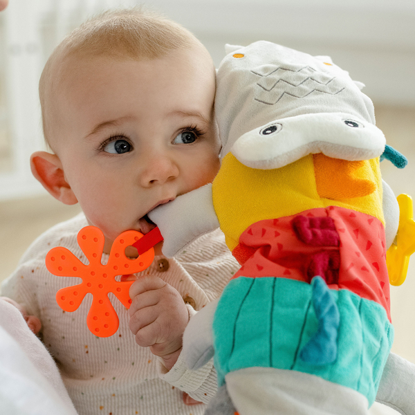 М'яка розвиваюча іграшка-прорізувач Fehn DobabyDoo Крокодил (4001998049183) - Pampik - 11