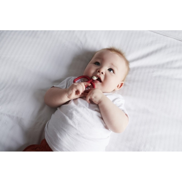 Іграшка-прорізувач Matchstick Monkey Мавпочка, без хвоста, 11 см, червоний (MM-ONT-019) - Pampik - 6