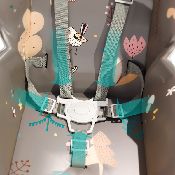 Стілець для годування Bugs Mango Forest Friends, сірий (4823056510882) - Pampik - 8