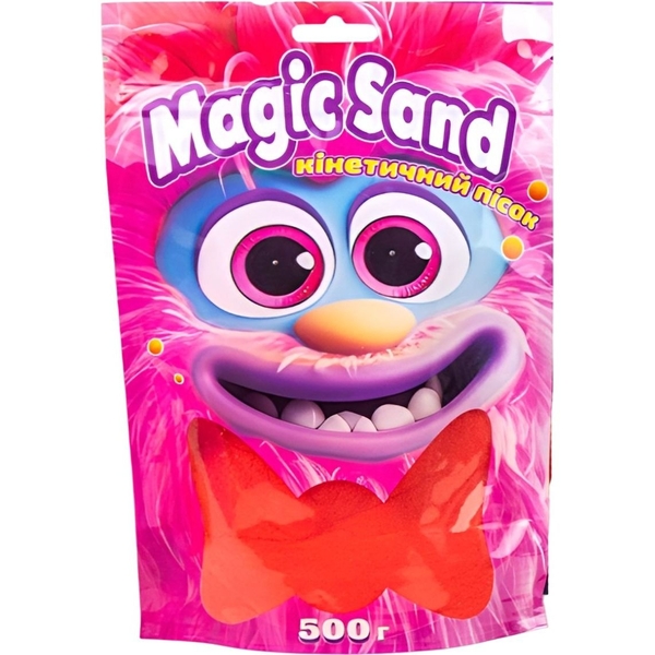 Кинетический песок Strateg Magic Sand красный, 500 г (39403-6) - Pampik