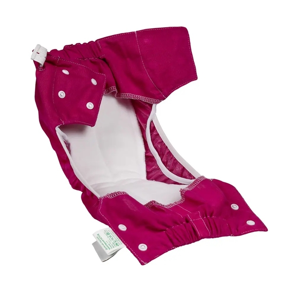 Підгузок трикотажний Еко Пупс Active Premium, з вкладкою Abso Maxi, 4 (7-13 кг), 1 шт., фуксія - Pampik - 3